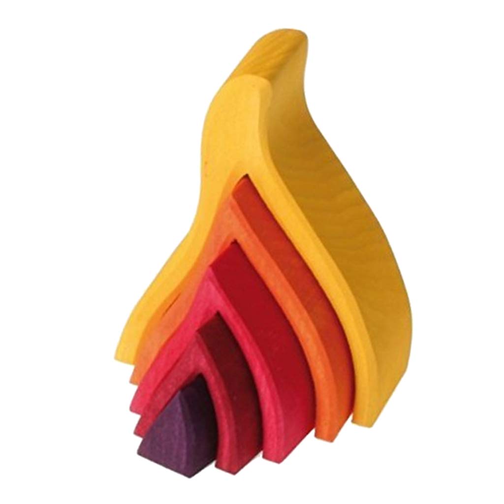 Wooden Fire Blocks - Open ended wooden toys