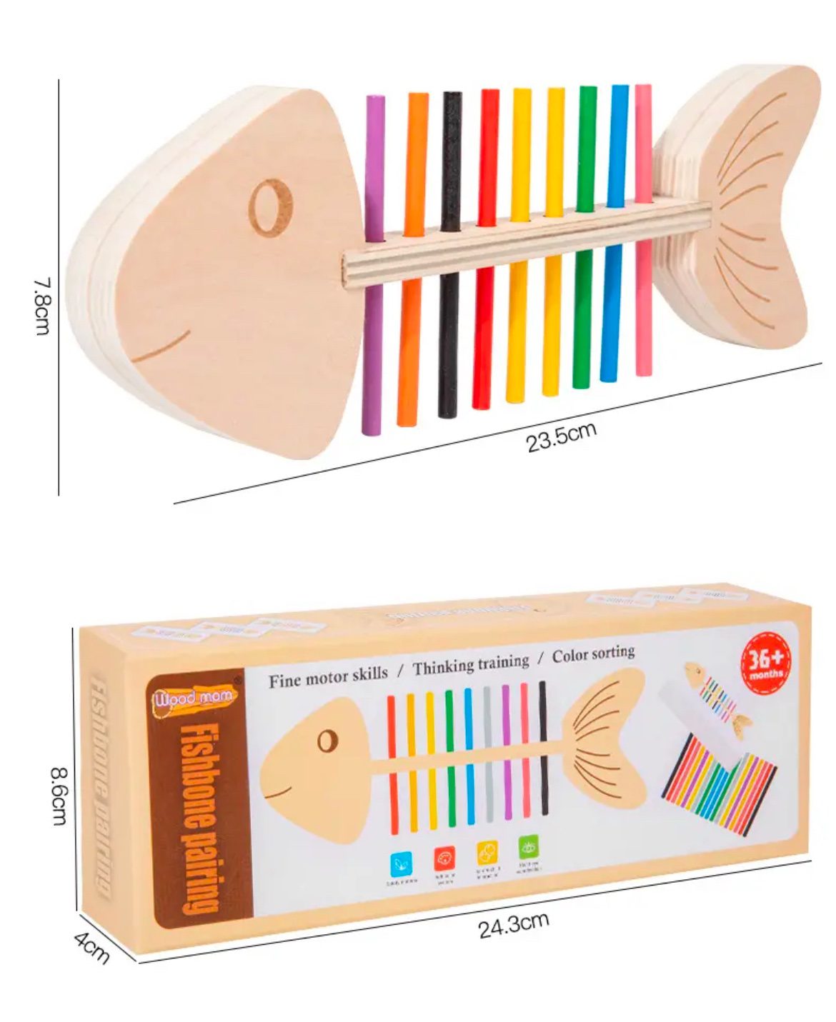 Fish Bone Sorting | Fine Motor and Color Matching Puzzle