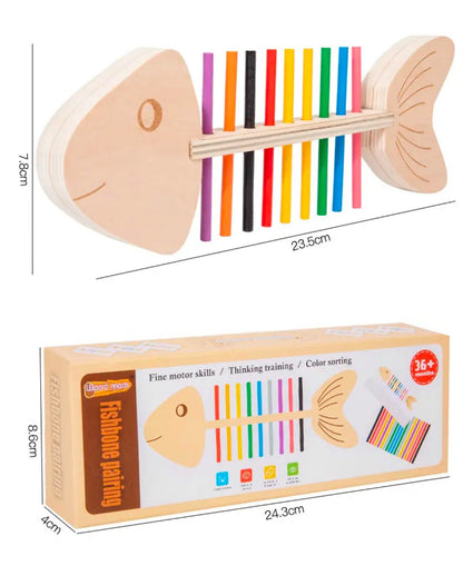 Fish Bone Sorting | Fine Motor and Color Matching Puzzle