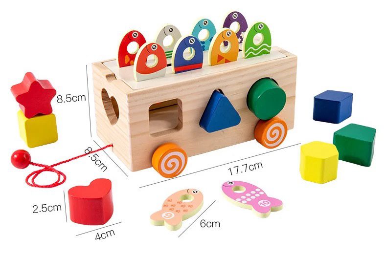 Fishing and Shapes Sorting Toy | Fine Motor and Shape Recognition Game