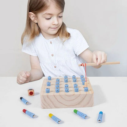 Worm Fishing and Memory Game – Color Matching and Cognitive Development Toy