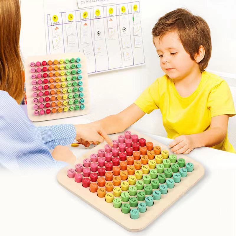 Best Montessori Wooden Multiplication Formula Table - Mathematics toys