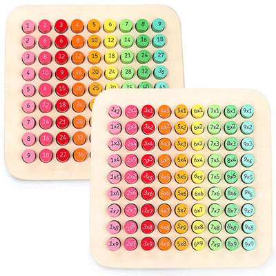 Meilleure table de multiplication Montessori en bois - Jouets de mathématiques
