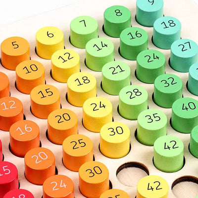 Meilleure table de multiplication Montessori en bois - Jouets de mathématiques