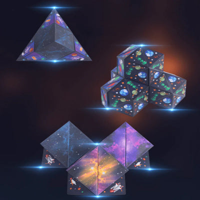 Cube magique Montessori déformable à aimant