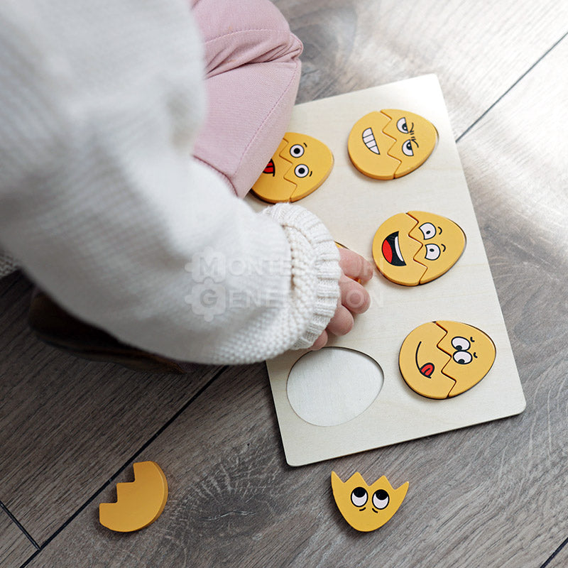 Montessori Funny Egg Faces