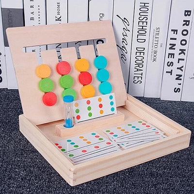 Plateau de jeu de casse-tête coulissant double face