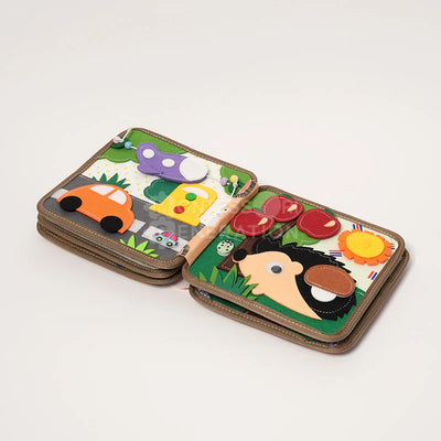 Fidtoy Felt Montessori Activity Book – 16 Page Busy Book for Toddlers