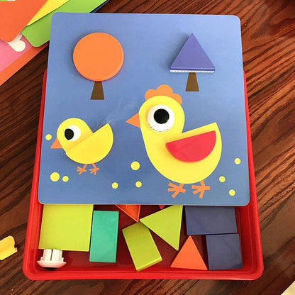 12 in 1 Creative Button Geometry Art