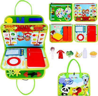 DreamBabies™ | 35 in 1 Montessori Busy Board for Toddlers