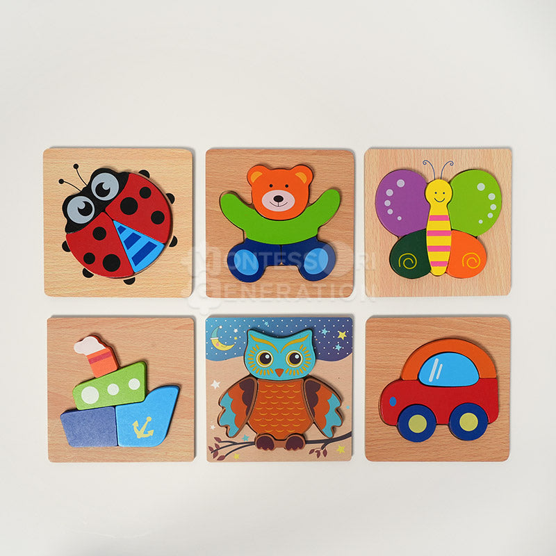 Montessori Happy Puzzles (6 Pack)