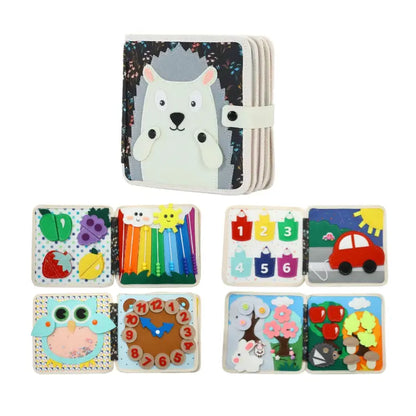 Hedgehog’s Learning Adventure Quiet Montessori Book