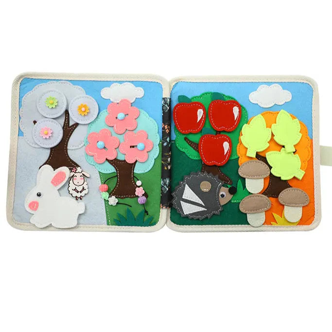 Hedgehog’s Learning Adventure Quiet Montessori Book