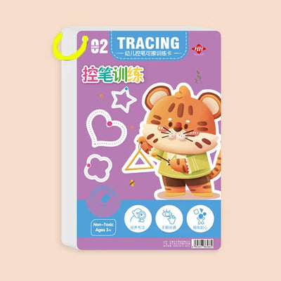 Fidtoy Reusable Magic Practice Notebook for Toddlers – Wipe Clean Writing & Drawing Learning Toy