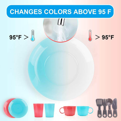 Fidtoy Play Kitchen Sink Toy with Faucet and Accessories for Kids