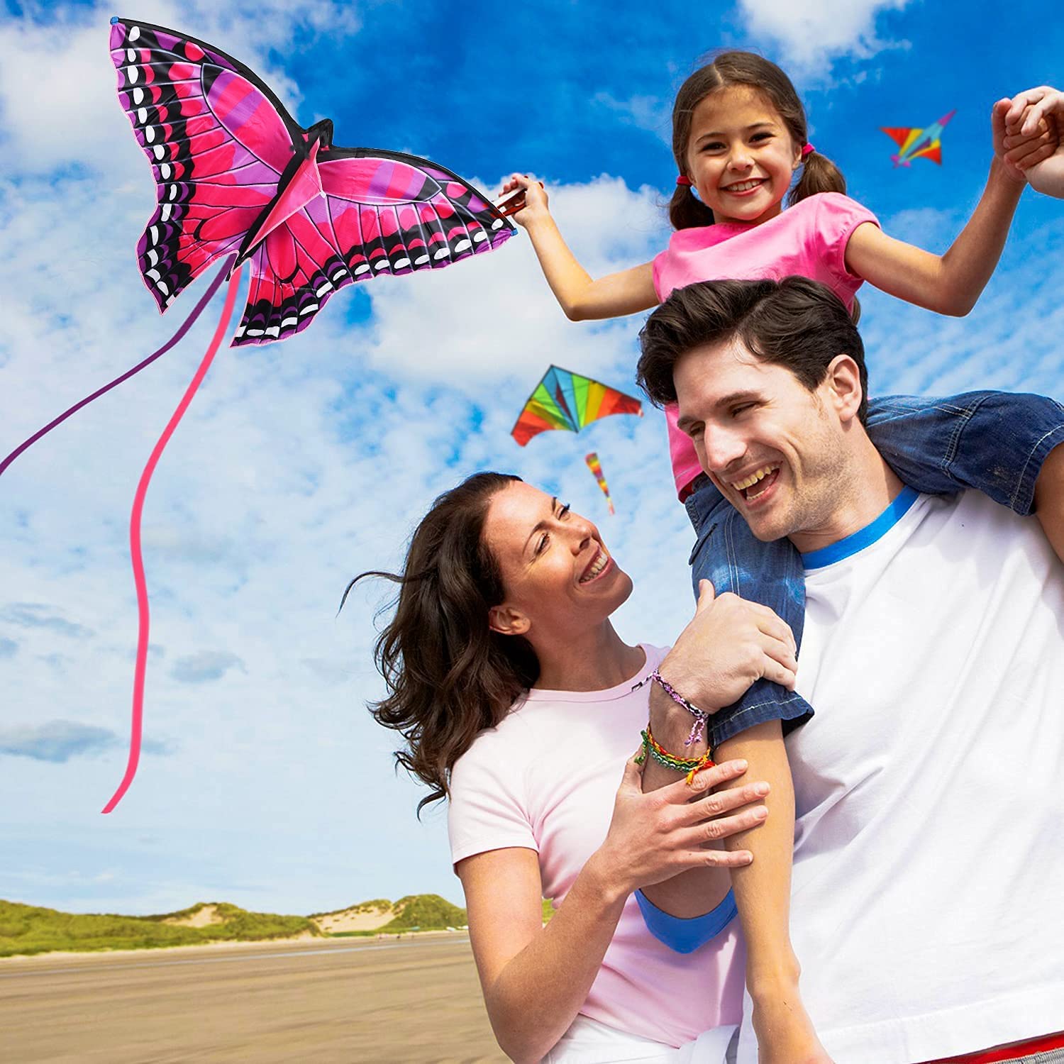 Fidtoy Butterfly Kite for Kids Easy to Fly Outdoor Beach Toy