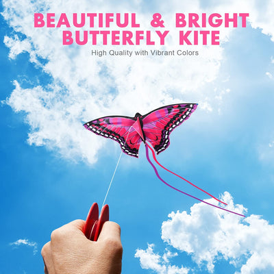Fidtoy Butterfly Kite for Kids Easy to Fly Outdoor Beach Toy
