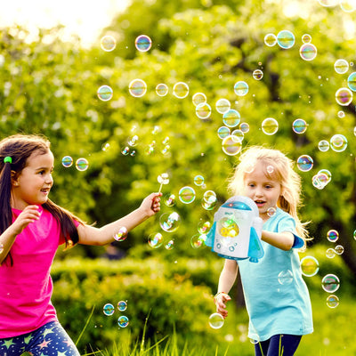 Fidtoy Rocket Bubble Machine for Kids with Music and Lights
