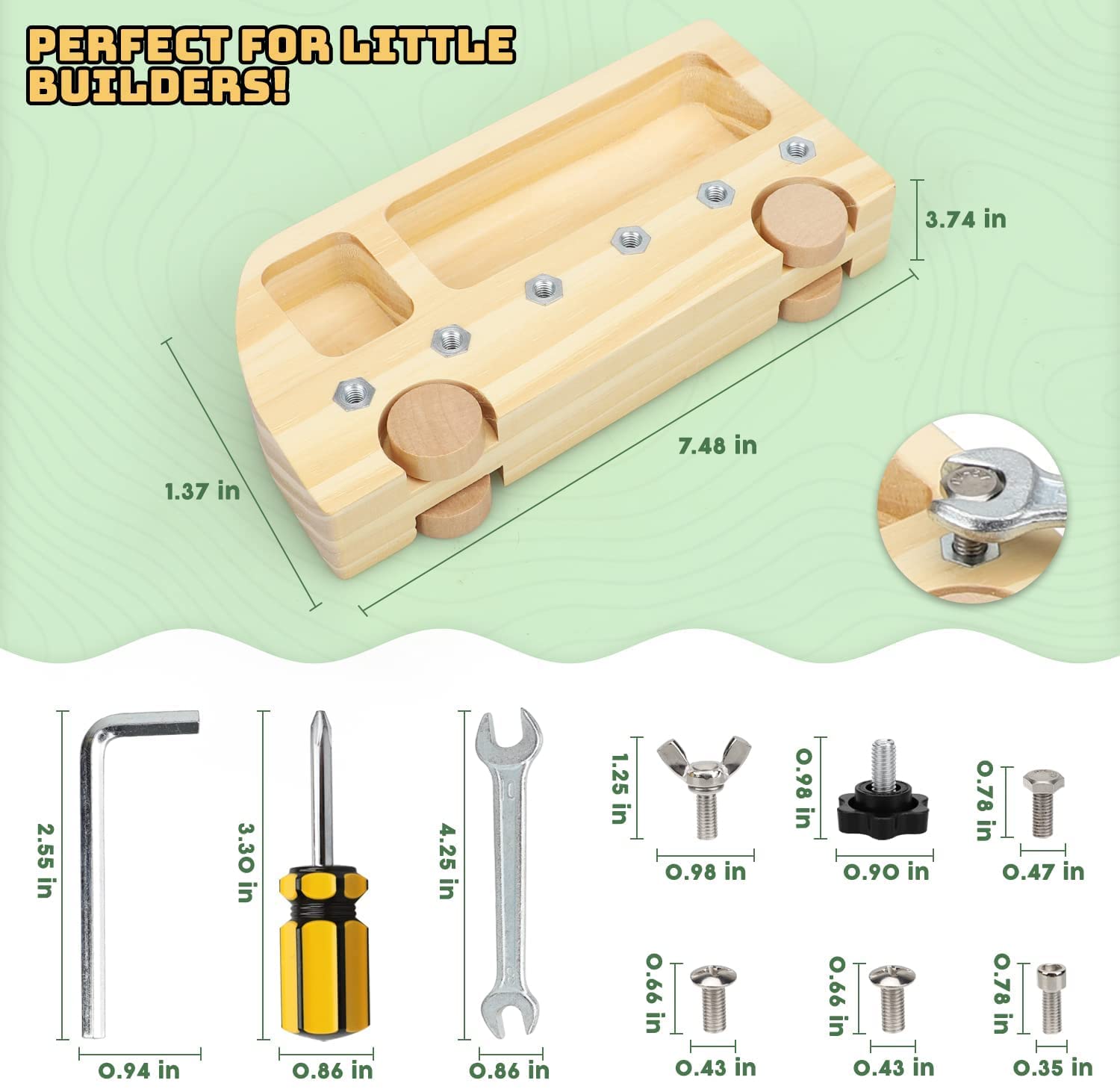 Montessori Screwdriver Board Set