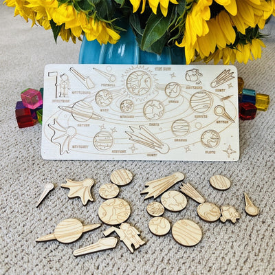 Plateau de puzzle du système solaire