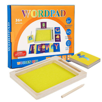 Wooden Sand Tray Wordpad - Best Fine Motor Skills
