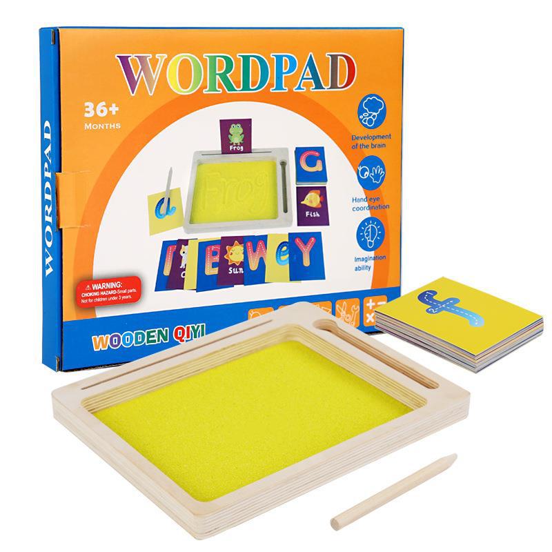 Wooden Sand Tray Wordpad - Best Fine Motor Skills