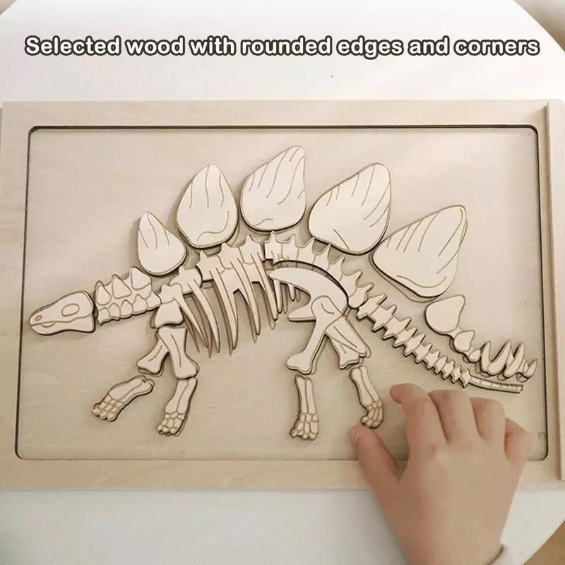 Rompecabezas de Fósiles de Dinosaurio - Juguetes de motricidad fina