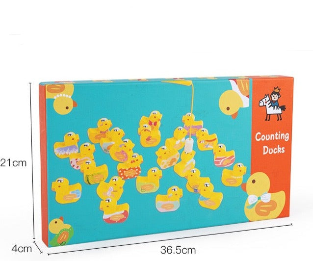 Wooden Duck Counting Game - Mathematics Educational Toys