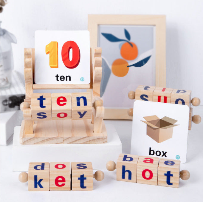 Wooden Word Cognitive Pairing - Best Open Ended Learning Toy