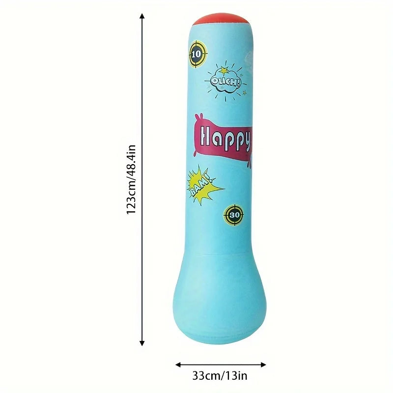 BopBag – Leuk & Actief – Opblaasbare Bokszak met handschoenen