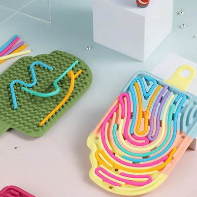 FidgetFrost – Juguetón y Suave – Busy Board de Silicona