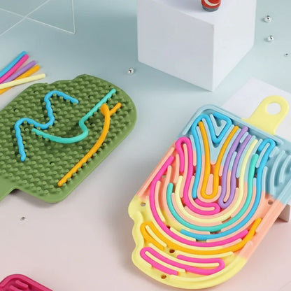 FidgetFrost – Speels & Zacht – Siliconen Busy Board