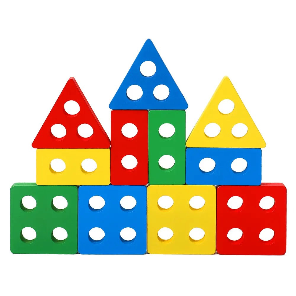 2 in 1 Geometrical Shapes Learning Four Columns with Marker - 848