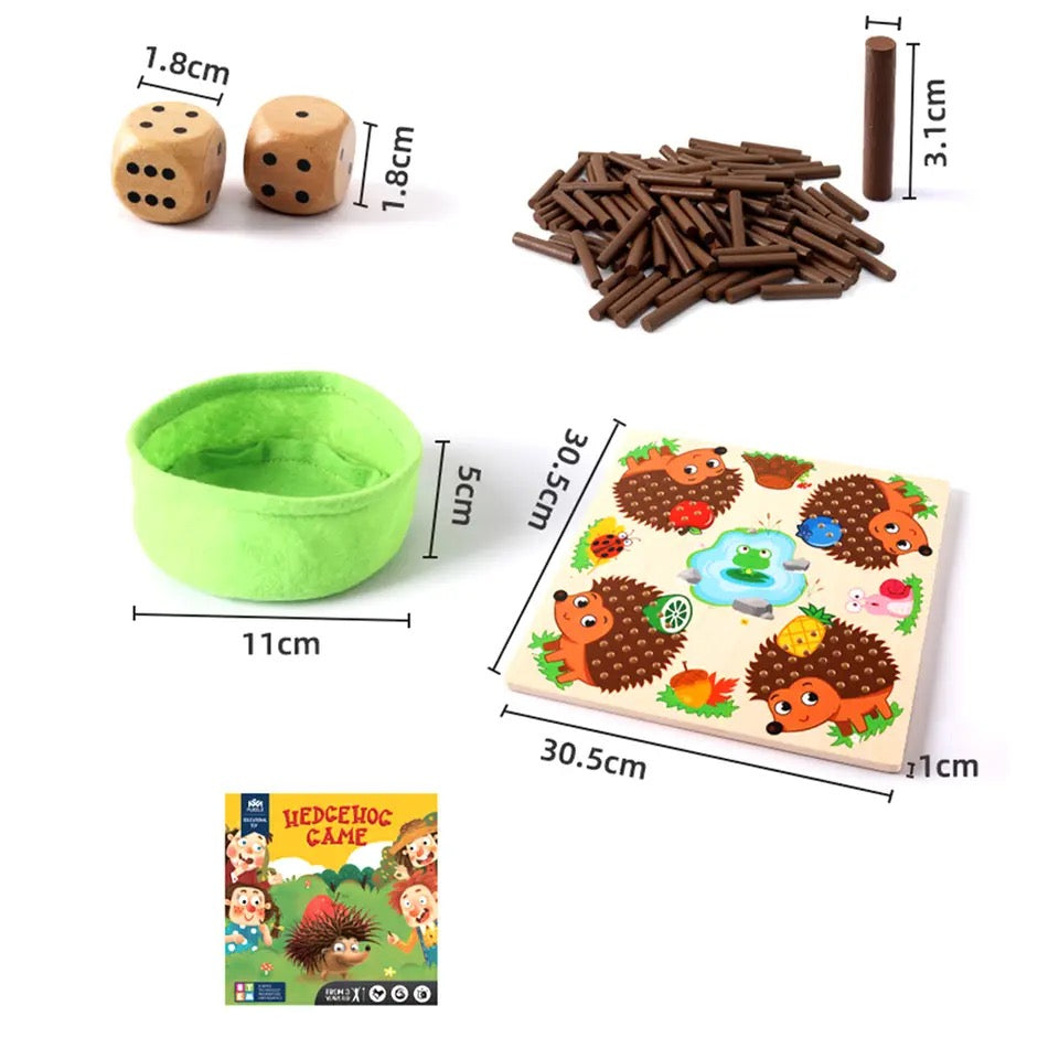 Wooden Hedgehog Game - Fine Motor Skills Toys
