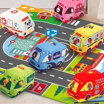 Tapis de jeu de voiture™ - Aventures animées - Tapis de jeu automobile