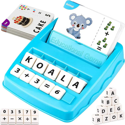 EduPlay – 2-en-1 - Ensemble d'apprentissage et de jeu avec cartes alphabet et chiffres