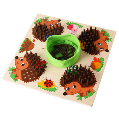 Wooden Hedgehog Game - Fine Motor Skills Toys
