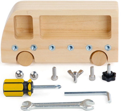 Wooden Busy Bus - Fine Motor Toys