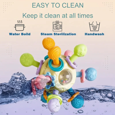 CalmChew | Zacht & Veilig – 3-in-1 Siliconen Bijtring