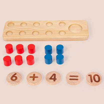 Wooden Ten Frame Unit Plus - Best Wooden Mathematical Toys
