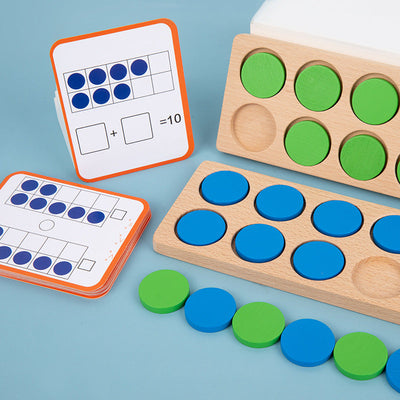 Tableau de comptage en bois - Jouets éducatifs mathématiques