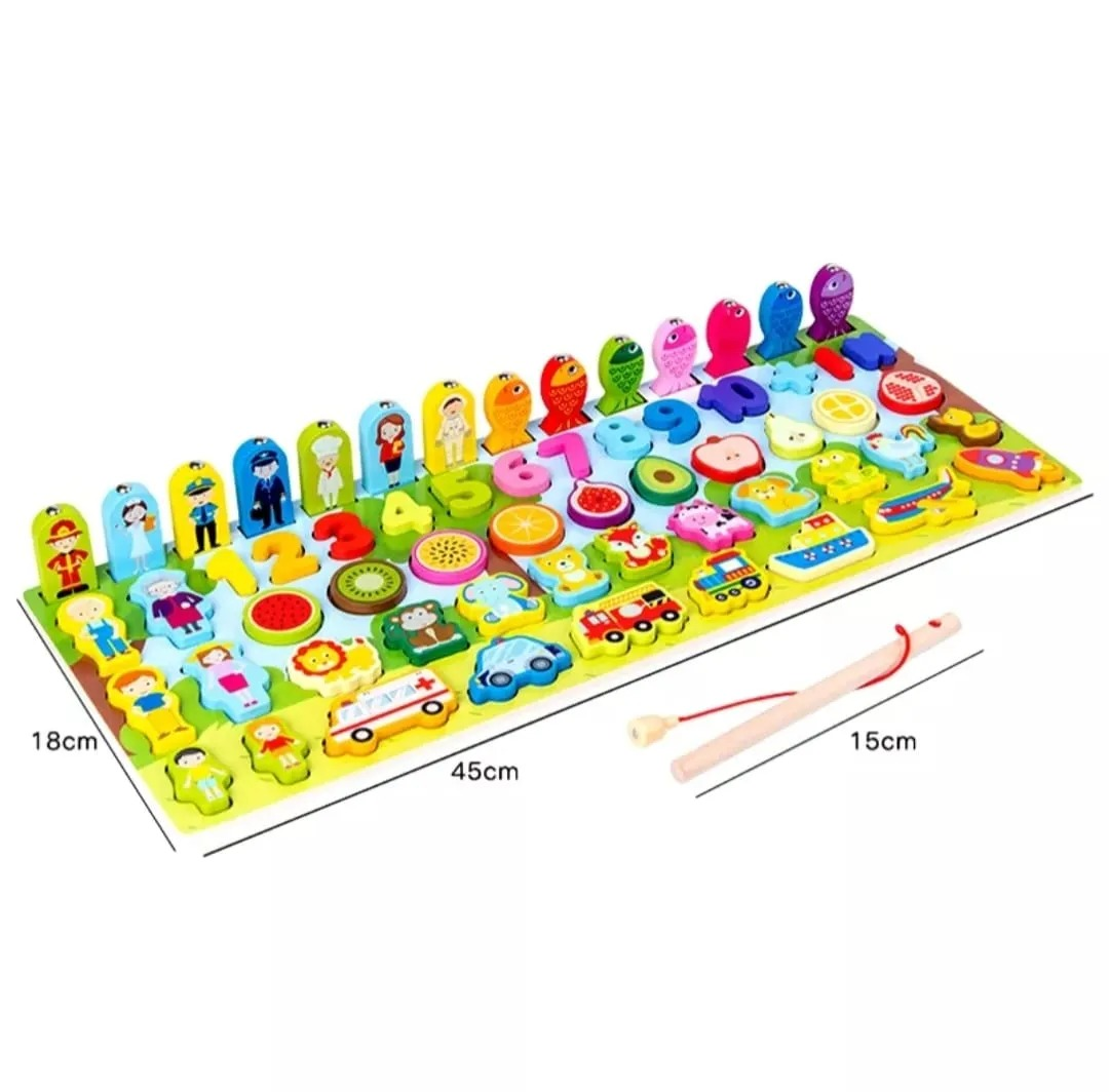 7 in 1 Logarithmic Learning Wooden Board