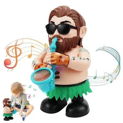 Dancing Saxophone Man™ - Chante et Danse - Poupée Musicale Dansante