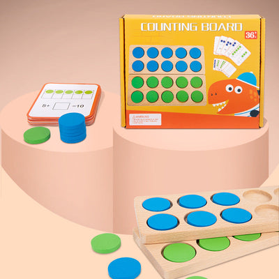Tableau de comptage en bois - Jouets éducatifs mathématiques