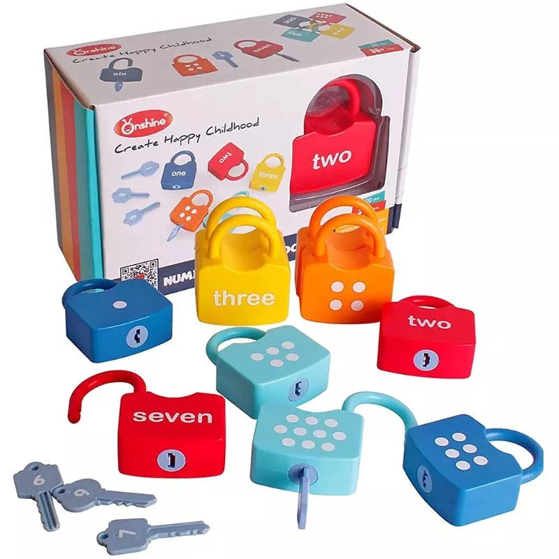 Onshine Serrures numériques et serrures alphabétiques - Jouets pour la motricité fine