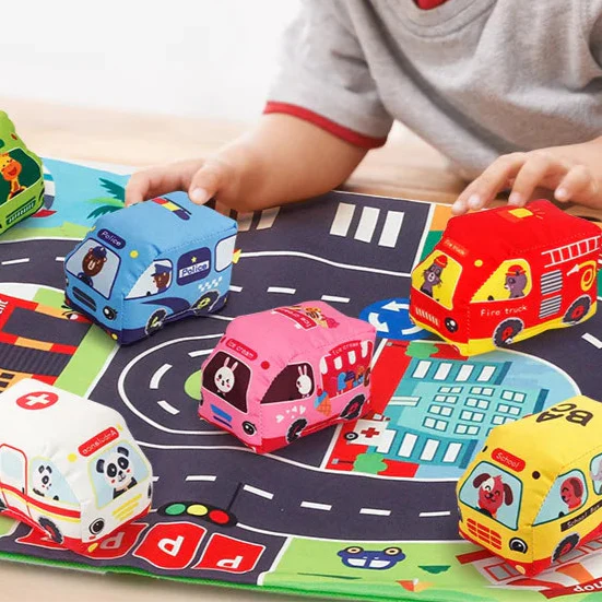 Car Playmat™ - Cartoon Avonturen - Auto Speelmat