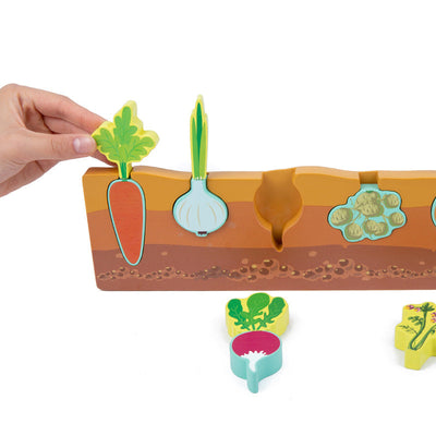 Rompecabezas de verduras de madera - Los mejores juguetes educativos Montessori