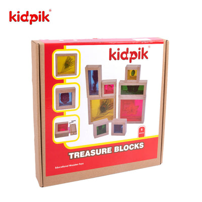Kidpik Coloured Treasure Blocks-Mirror Fine motor skills toys