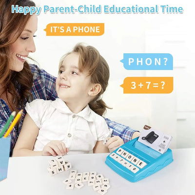 EduPlay – 2-en-1 - Ensemble d'apprentissage et de jeu avec cartes alphabet et chiffres