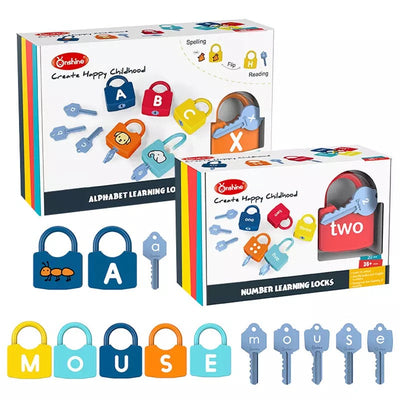 Onshine Serrures numériques et serrures alphabétiques - Jouets pour la motricité fine